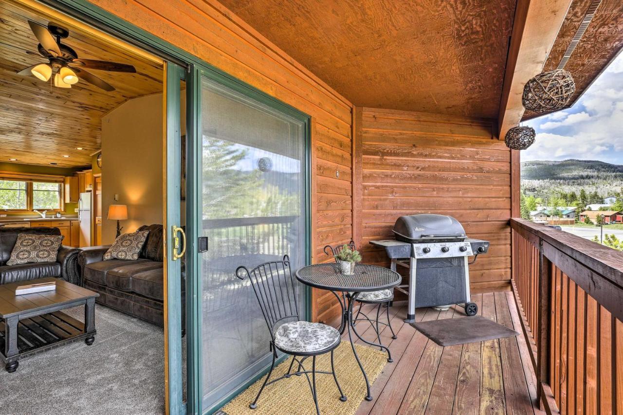 Mountain-View Condo With Deck Walk To Grand Lake Esterno foto