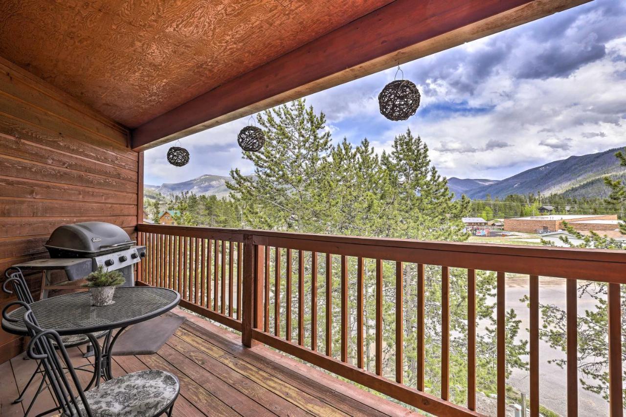 Mountain-View Condo With Deck Walk To Grand Lake Esterno foto